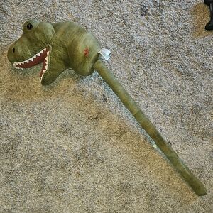 Green Dinosaur Plush Toy for Reptile Pets